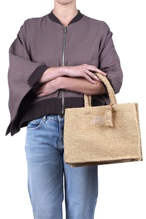Colette Hand Bag In Raffia With Shoulder Trim MC2 SAINT BARTH | Crossbody Bags | COL001300419L